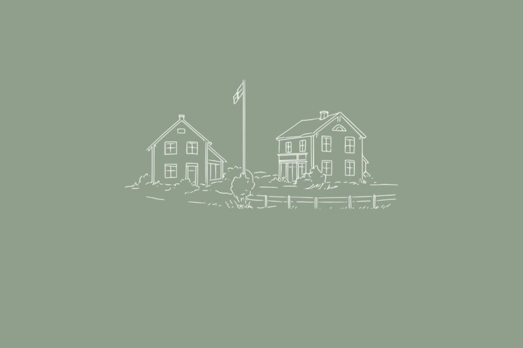 Snokebo Gård Vimmerby Småland Skizze