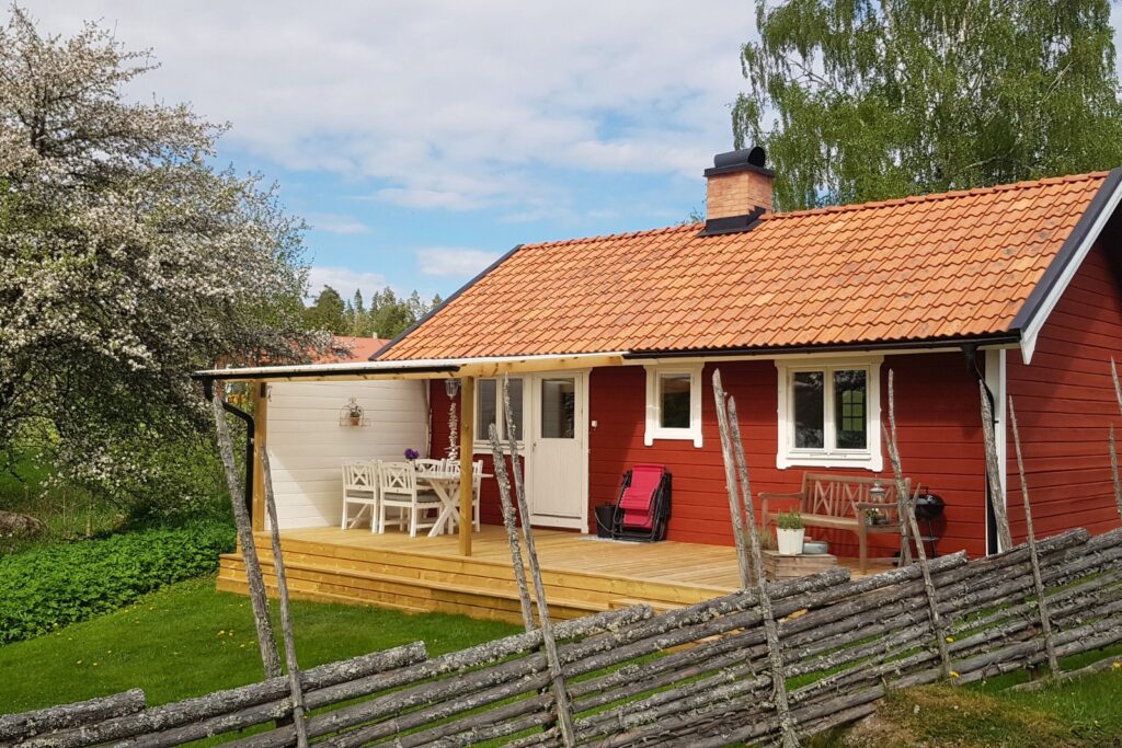 Veranda vid Torpet med sittplats